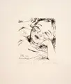 Paul Kleinschmidt, Maria im Juni, 1920, Kaltnadelradierung auf gelblichem Bütten