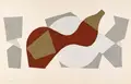 Rudolf Dischinger, Schwellende Form, 1956, Tempera
