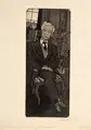 Hans Körnig, Der Maler Otto Westphal, 1960, Aquatinta und Radierung auf gelblichem Bütten