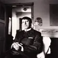Klaus Dennhardt, Bildnis Gerhard Altenbourg, 1982, Tintenstrahldruck auf mattem Karton