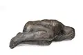 Siegfried Krepp, Liegende nach links, 1983, Bronze, gegossen, schwarzbraun patiniert