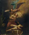 (in der Art von), Die Opferung Isaaks durch Abraham. 2. Viertel / Mitte 18. Jh by gen. Dietricy Christian Wilhelm Ernst Dietrich, Öl auf Leinwand, offered Mar 2025