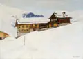 Hans Klatt, Aus dem Dischmatal bei Davos, 1914, Öl auf Leinwand