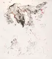 Uwe Bremer, Drakulisches Wesen, 1963, Mischtechnik auf Hartfaser