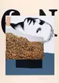 Lutz Fleischer, Kate Moss, 2008, Collage auf Karton