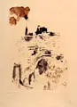 Salvador Dalí, Toledo, 1964, Farbaquatintaradierung auf gelblichem "Richard de Bas"- Bütten