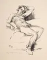 Rosso Hugo Majores, Sechs figürliche Darstellungen. 1933 / 1973/1976, Linolschnitte und eine Lithografie auf verschiedenen Papieren