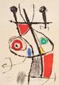 Joan Miró, XII, Radierung mit Farbaquatinta auf leichtem, gelblichen Büttenkarton, rechte Bildhälfte der Doppelseite Nr