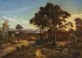 Blick auf Dresden vom Wolfshügel by Johann Anton Castell, Wohl 1861, Öl auf Leinwand, offered Nov 2024