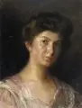 Robert Breyer, Bildnis einer jungen Dame, Um 1910, Öl auf Malpappe