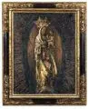 Ernst Kolbe, Madonna mit Kind (Seitenaltar der Pfarrkirche Hall / Tirol), Wohl 1924, Öl auf Leinwand
