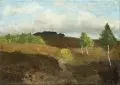 Paul Müller-Kaempff, Heidelandschaft im Herbst, Öl auf Leinwand