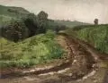 Im Kirschbachtal Weimar by Paul Wilhelm Tubbecke, 1886, Öl auf Malpappe, offered Nov 2024