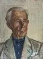 Paul Wilhelm, Bildnis Dr. Richard Barnewitz. Wohl 1930er Jahre, Öl auf Leinwand