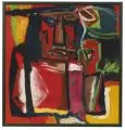 Fritz Keller, Der Raucher, 1979, Öl auf Hartfaser