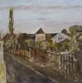 Werner Wittig, Frühlingslandschaft, 1967, Öl auf Hartfaser