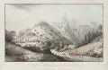 Johann Gottfried Jentzsch, Le Village de Raden auprés de Koenigstein en Saxe, Um 1800, Radierung, koloriert