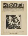 Rüdiger Berlit, Die Aktion. Rüdiger Berlit-Sonderheft IX. Jg. Heft 21/22, a) 10 Holzschnitte auf Vélin ("Selbstporträt", "Maske", "Frauenkopf", "Badende", "Kahnfahrt", o.T. (An der Bank), o.T. (Kirche), o.T. (Surreale Komposition), "U