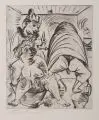 Paul Kleinschmidt, Frauenbad, 1922, Kaltnadelradierung auf "Van Gelder Zonen"-Bütten
