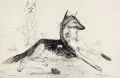 Luchs und Hund (Zwei Hunde) by Josef Hegenbarth, Um 1953, Feder- und Pinselzeichnung in Tusche auf wolkigem Papier, offered Nov 2024