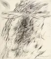 Herbert Kitzel, Karfreitag, 1965, Grafitzeichnung und Ölkreide auf "Schoellershammer"-Karton