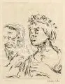 Oskar Kokoschka, Der Urteilsspruch, 1969, Radierung
