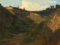 Wilhelm Amberg, Frau mit Ziegen, 1882, Öl auf Malpappe