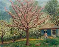 Richard Dreher, Frühling in Pillnitz, 1927/1928, Öl auf Leinwand