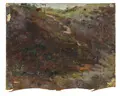 Elisabeth von Eicken, Sandweg, Darß. Wohl späte 1890er Jahre, Öl auf Leinwand, ungespannt