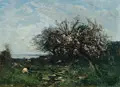 Louis Aimé Japy, Blühender Kirschbaum, 1875, Öl auf Leinwand