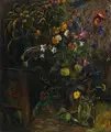 Woldemar Winkler, Stillleben mit Wiesenblumen, 1935, Öl auf Leinwand