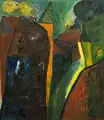 Hermann Naumann, Nacht, Öl auf Hartfaser