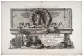 Bassorilievo antico che si vede nel Portico della Chiesa de SS. Apostoli by Giovanni Battista Piranesi, 1768, Radierung auf Bütten mit Wasserzeichen "C A …" (nicht aufgelöst), offered Jun 2024