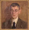 Friedrich Wilhelm Heyser, (zugeschr. / in der Art von), Porträt eines jungen Mannes, Um 1900, Öl auf Leinwand