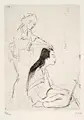 Emil Orlík, Bei der Toilette, Japan