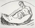 Karl Thylmann, Adagio sostenuto, 1915, Holzschnitt auf hauchdünnem Japan