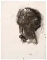 Mädchenkopf im Profil. Wohl 1960er Jahre by Hans Theo Richter, Pinselzeichnung in Tusche auf feinem Bütten, offered Jun 2024