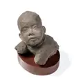 Reinhold Langner, Bildnis Jan Krüger, 1937, Zementguss, gefirnist