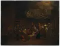 (zugeschr.), Die Heilige Nacht. 2. Viertel 17. Jh by Pieter Pietersz. III Vromans, Öl auf Holz, offered Mar 2024