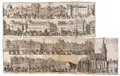 Gabriel Tzschimmer, Der Sieben Planeten, und des Nimrods Aufzugk mit seinen 36 Reichs- Nachfolgern zum Ringk- und quintan-Rennen, aus dem Churf. S. Zeugk-Hause durch die Rammische Gasse, über den neuen Marckt, durch die Moritz-Strasse und Creuz-Gasse, Kupferstich auf Bütten