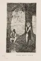 Albert Ebert, Waldesstille, 1964, Radierung