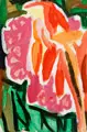 Fritz Keller, Blumen, 1979, Gouache