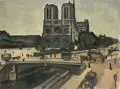 Fritz Max Hofmann-Juan, Paris – Blick auf Notre-Dame, 1910, Öl auf Leinwand