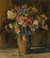 Georg Oehme, Stillleben mit Sommerblumenstrauß. Wohl 1920er/1930er Jahre
