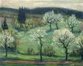 Max Wislicenus, Frühling (Borsberg Gegend), Wohl 1920, Öl auf Malpappe