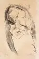 Peter August Böckstiegel, Vincent, 1925, Kreidelithografie auf "Van Gelder Zonen" – Bütten