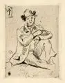 Paul Cézanne, Portrait de Guillaumin, Kaltnadelradierung mit Plattenton auf Bütten