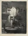 Paul Herrmann, Nächtliche Entführung in Venedig, Nach 1914, Mezzotinto auf Bütten