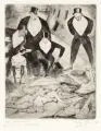 Otto Lais, die Kloake. trostarme Blätter, 1923, Kaltnadelradierung mit Plattenton auf "Hahnemühle"-Büttenkarton