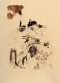 Salvador Dalí, Toledo, 1964, Farbaquatintaradierung auf gelblichem "Richard de Bas"- Bütten